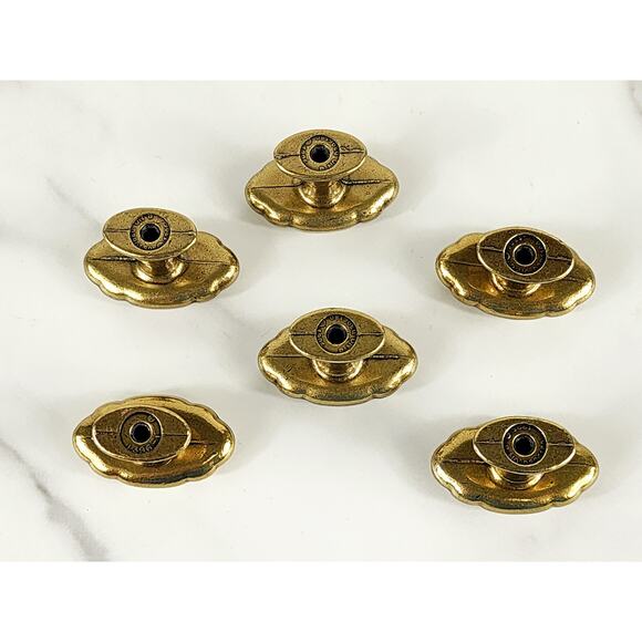Amerock Radiance Brass Oval Cabinet Drawer Knob Pulls 1396 Hardware 1 1/2" x6 - Picture 16 of 16